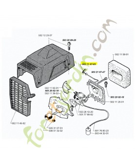 Commande starter husqvarna ref. 502115703 remplace référence 502115702 et 502115701