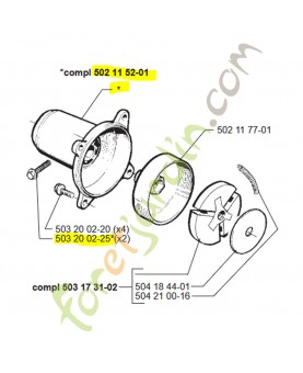 carter d'embrayage husqvarna ref. 502115201