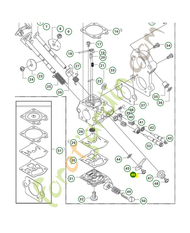Vis carburateur husqvarna ref. 501468701