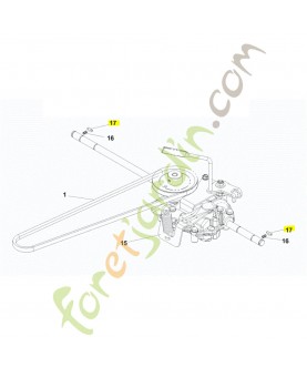 Clavette roue husqvarna ref. 539111893
