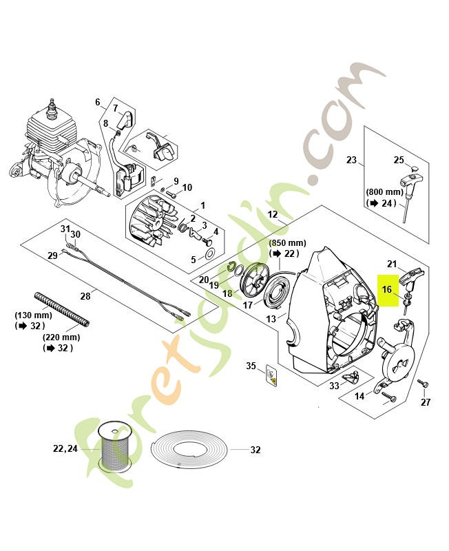 Douille stihl réf : 4130-084-9100