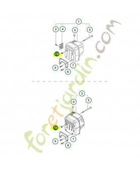 Remplace référence 503222002, 731231655, 151370301, 250831611, 501360154, 501364928, 505250106 et 731431601