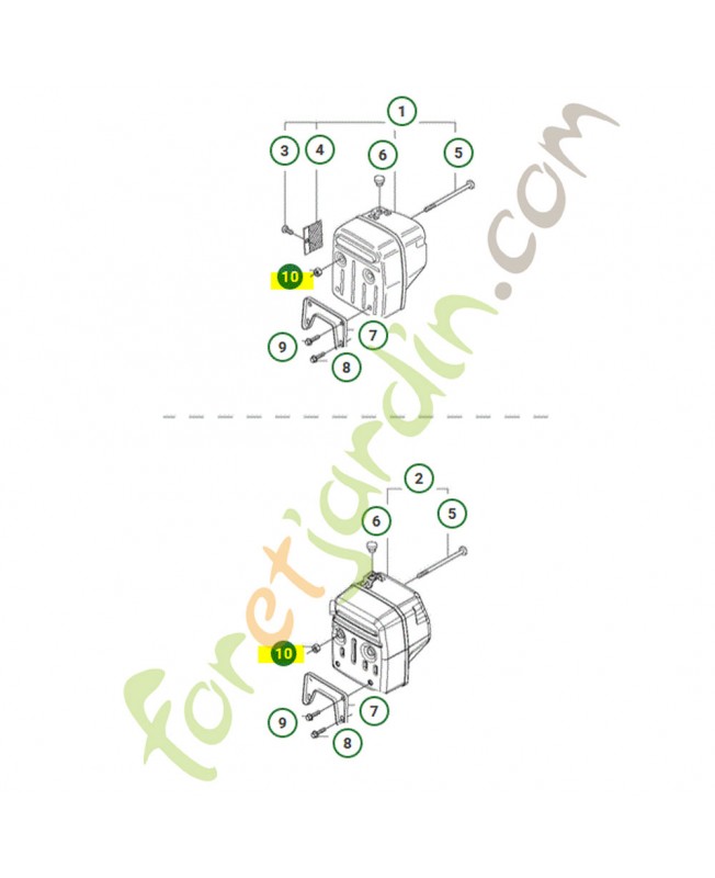Remplace référence 503222002, 731231655, 151370301, 250831611, 501360154, 501364928, 505250106 et 731431601