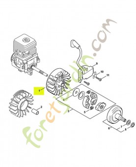 rotor stihl réf : 4140-400-1202
