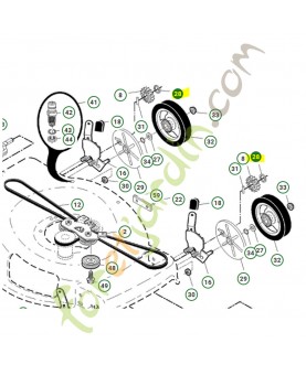 Circlip husqvarna ref. 812000058 Remplace référence 812000057