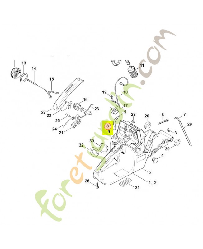 Aération du réservoir Stihl réf. 1117-350-5800