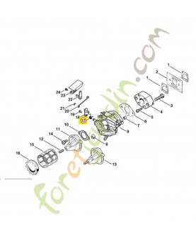 Ressort coudé Stihl Réf 1108-122-3200 - Pièce de détachée Sithl / Vicking