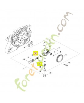 Rondelle Stihl Réf 0000-958-0701- Pièce de détachée Sithl / Vicking