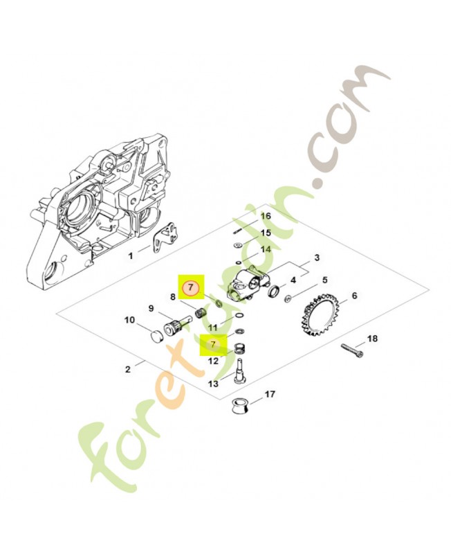 Rondelle Stihl Réf 0000-958-0701- Pièce de détachée Sithl / Vicking
