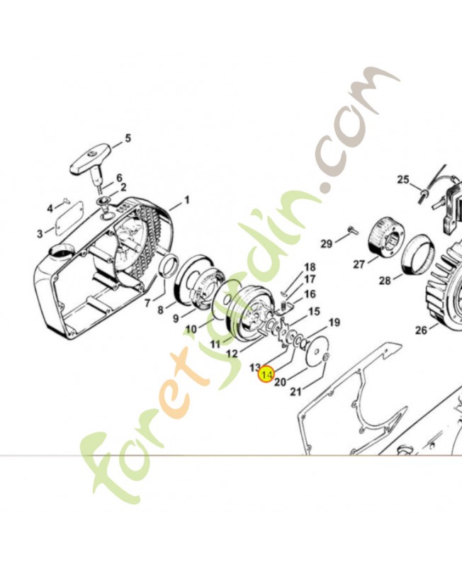 Rondelle Stihl Réf 0000-958-1010