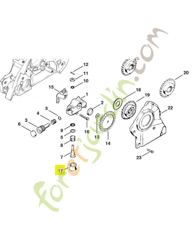 Anneau caoutchouc Stihl Réf 0000-989-0401