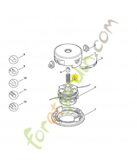 Ressort hélicoïdal Stihl Réf 0000-997-1501