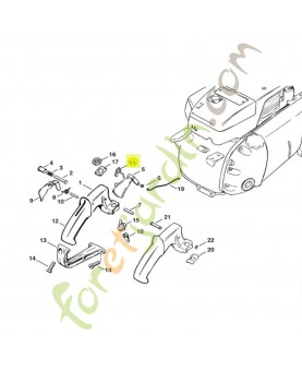 Ressort coudé Stihl Réf 0000-998-0802