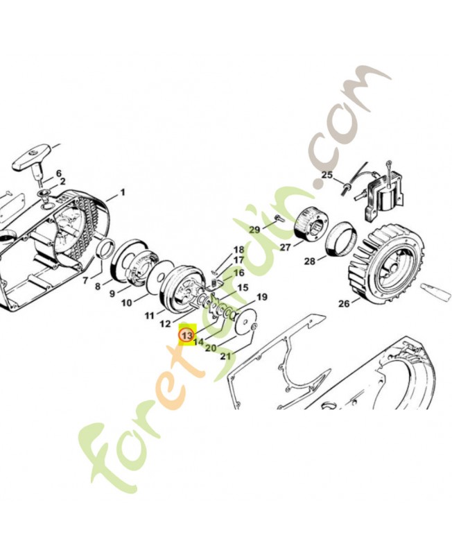 Rondelle Stihl Réf 1106-195-9001