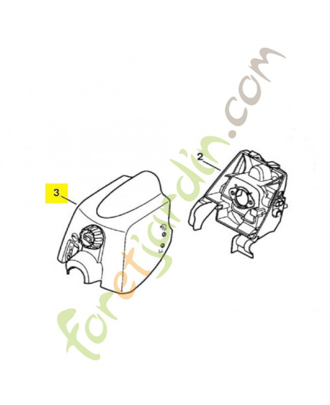 Capot de  filtre a air Stihl Réf 1133-140-1902 en Stock
