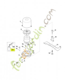 Condensateur stihl réf : 6340-605-1000
