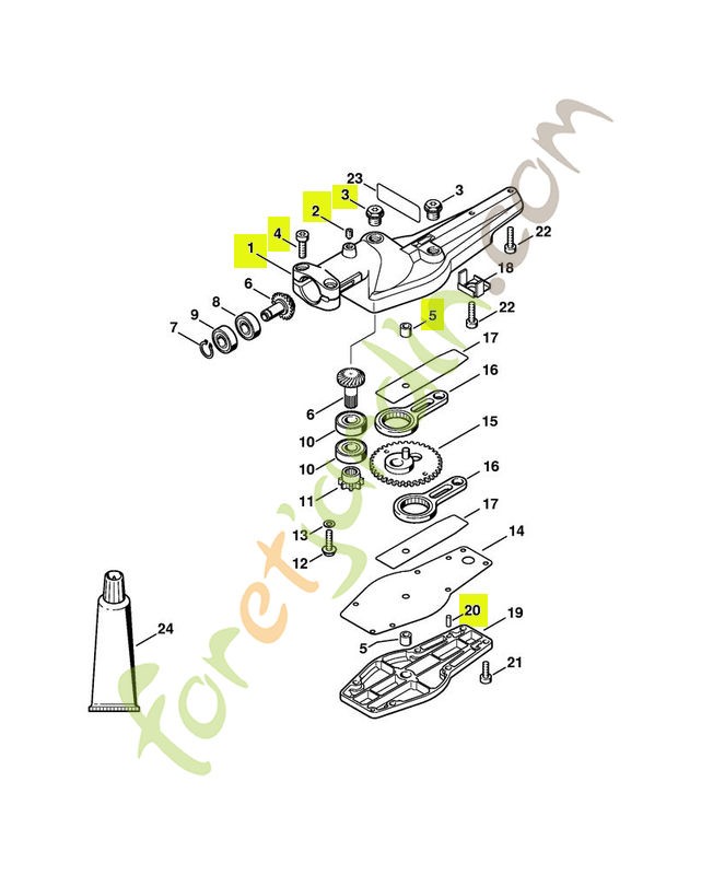 Carter de reducteur stihl réf : 4230-640-0504