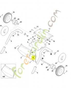 Etrier stihl réf : 6012-706-2800