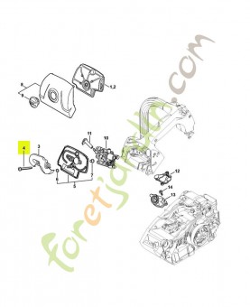 Vis cylindrique is-m5x44 stihl réf : 9022-500-1093