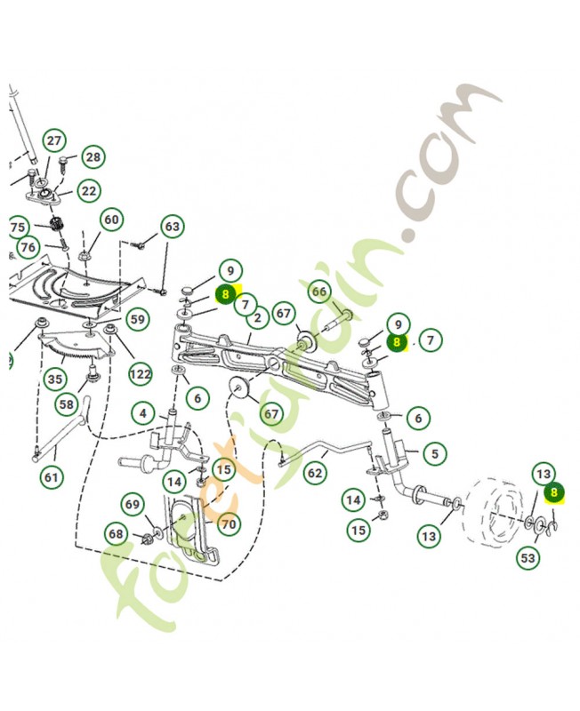 Circlip exterieur husqvarna ref. 812000029