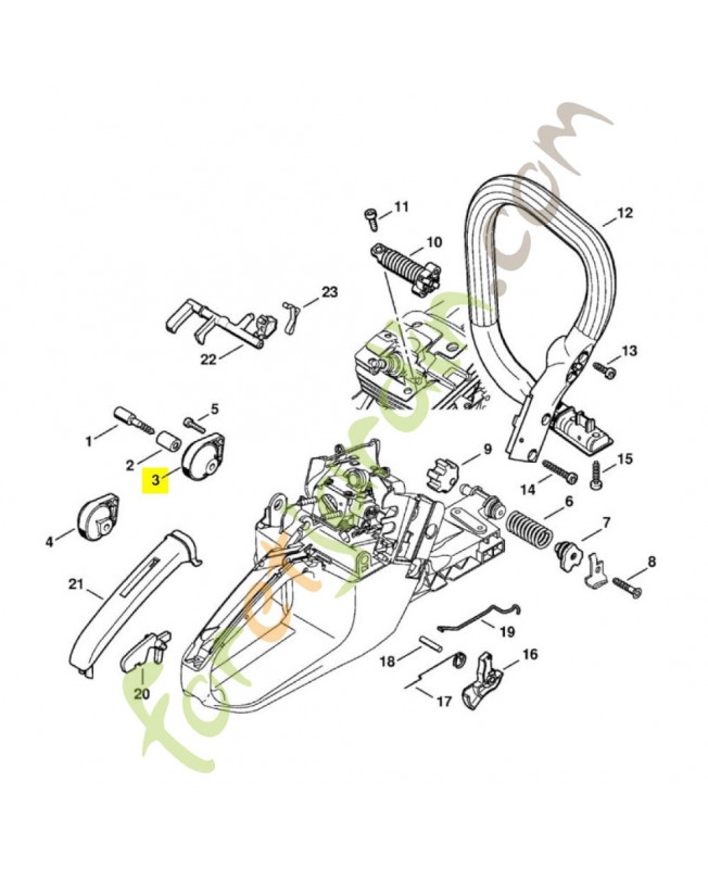 Butoir annulaire Stihl Réf.1135-790-9902