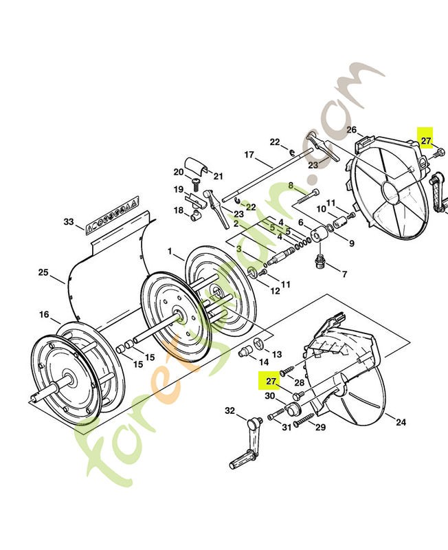 Vis m8x16 din933-8.8 stihl réf : 9008-319-1780