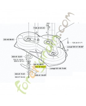 Goupille cisaillement husqvarna ref. 535410901