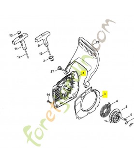 Carter de ventilateur Stihl réf.1143-080-1803