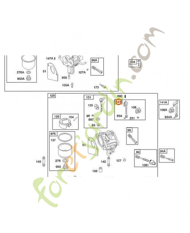 790905 Kit tige de starter réf. 0003-000-1885