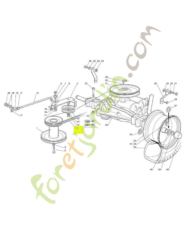 Courroie stihl réf : 6126-704-2100