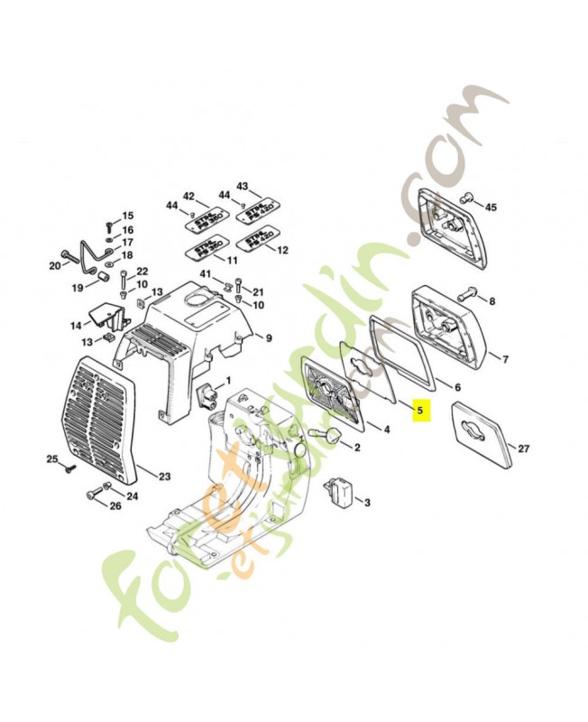 Filtre additionnel stihl réf: 4116-141-0300