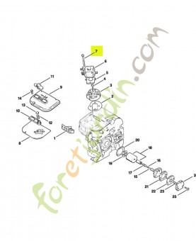 Vis cylindrique m5x45 stihl réf : 9043-216-1101