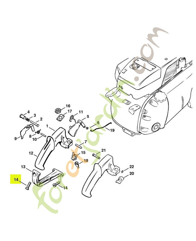 Vis m6x20 stihl réf : 9048-216-1320