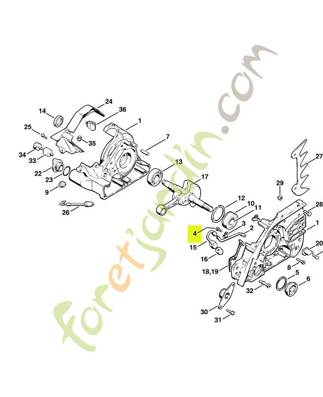 Vis m4x12 stihl réf : 9048-319-0660