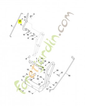 Ecrou chapeau m8 stihl réf : 9240-216-1100