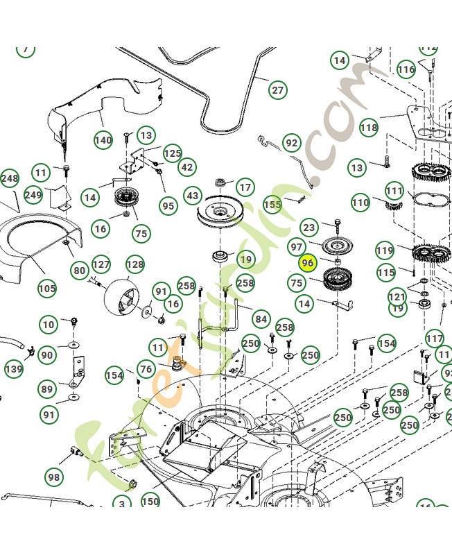 Rondelle d espacement réf. Husqvarna 532400271