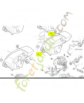 Capot moteur Stihl Réf.1141-080-1644 en Stock