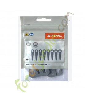 Jeu de 8 couteaux polycut 2-2 et 3-2 stihl réf. 4008-007-1000