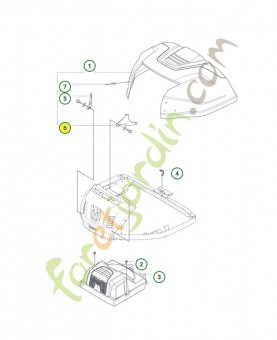 Charnière husqvarna réf : 578116502