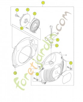Lanceur complet Husqvarna réf : 575511701
