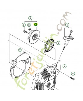 Poulie de lanceur husqvarna ref. 530057890