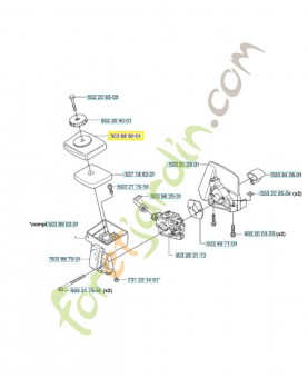Couvercle 503888001. Pièce de rechange Husqvarna
