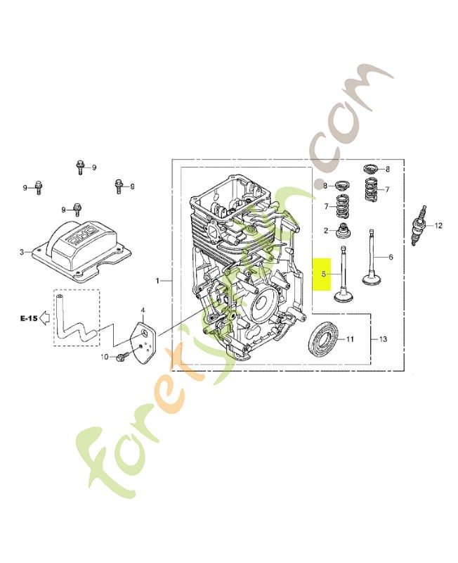 Soupape honda réf : 14711ZL8000