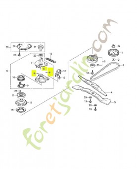 Bille d'acier Honda  réf : Honda 75117VE1G00