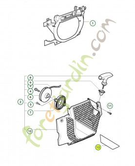 Autocollant husqvarna réf : 537006232