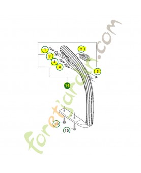 poignée avant husqvarna ref. 537205903 en stock