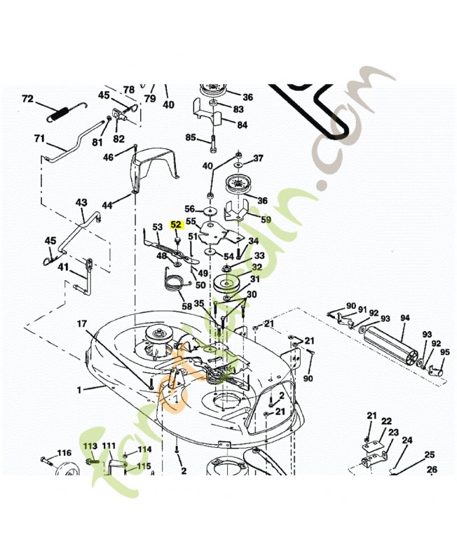Vis epaulee husqvarna ref. 532139888 Remplace référence 532126675 ; 533020507 ; 531000640 ; 516557100