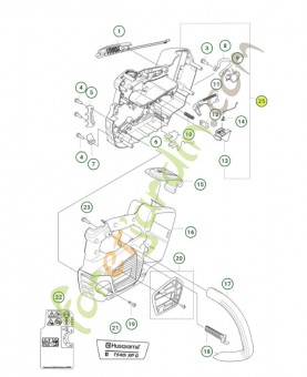 Kit chassis réf. Husqvarna 540642101