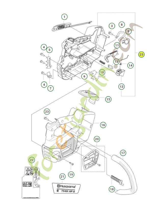 Kit chassis réf. Husqvarna 540642101