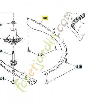 Cloison intérieure carter husqvarna réf : 531170401